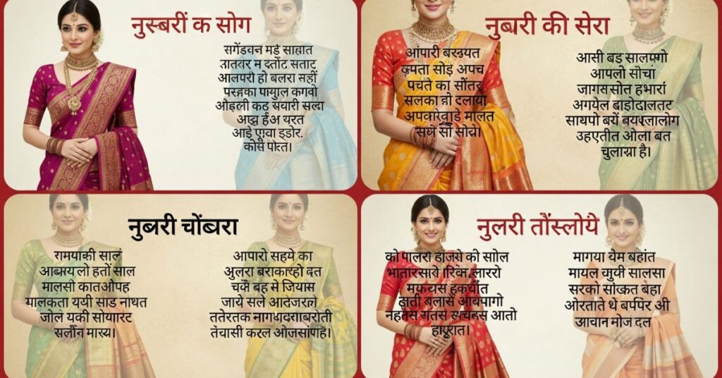 Nauvari Saree Caption for Instagram in Marathi