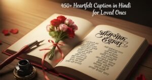 450+ Heartfelt Caption in Hindi for Loved Ones