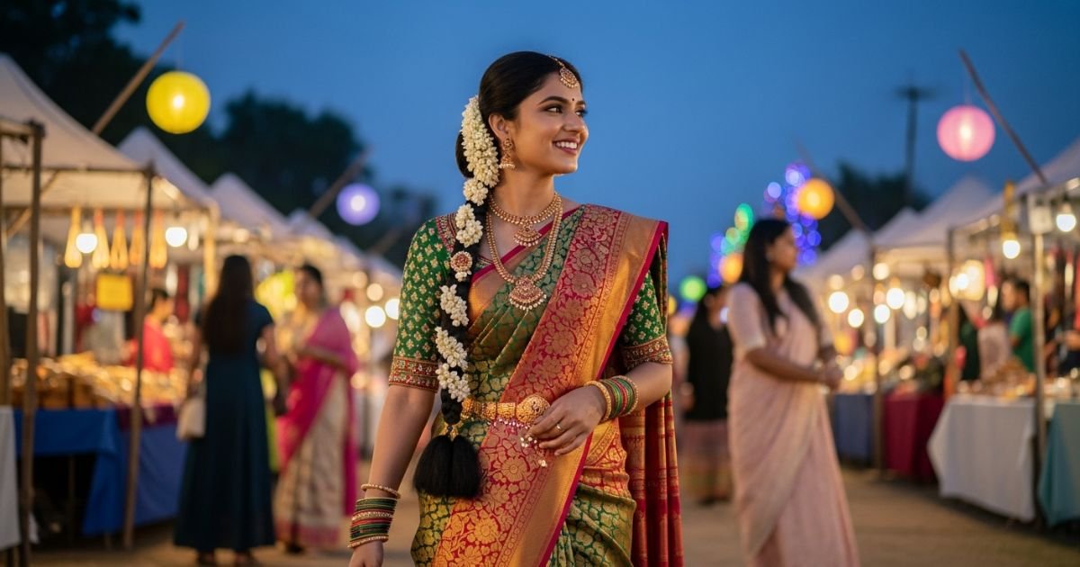 beautiful-saree-caption-in-english-for-festival-outfits