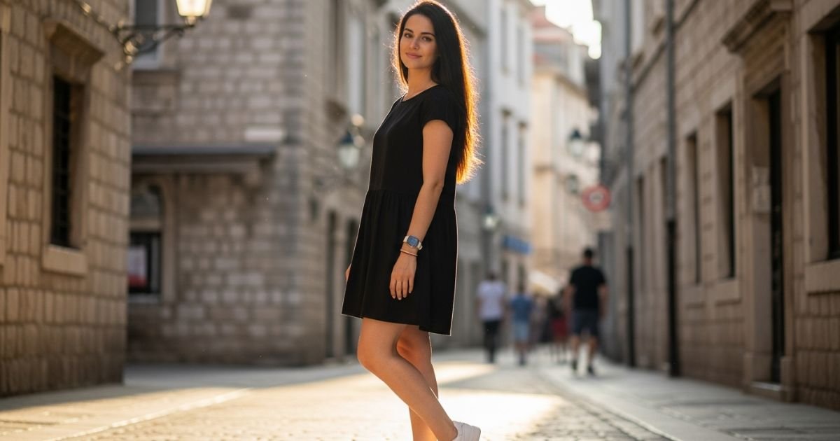 black-dress-caption-for-casual-looks
