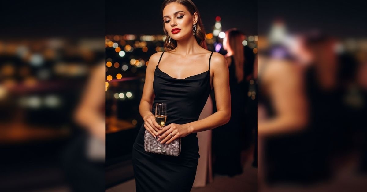 black-dress-caption-for-party-night-out
