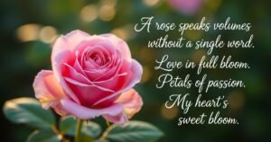 Rose Caption: Beautiful & Romantic Lines for Instagram