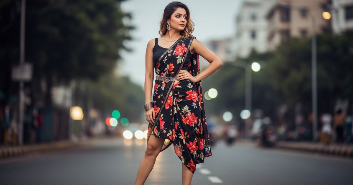 short-and-stylish-saree-caption-in-english