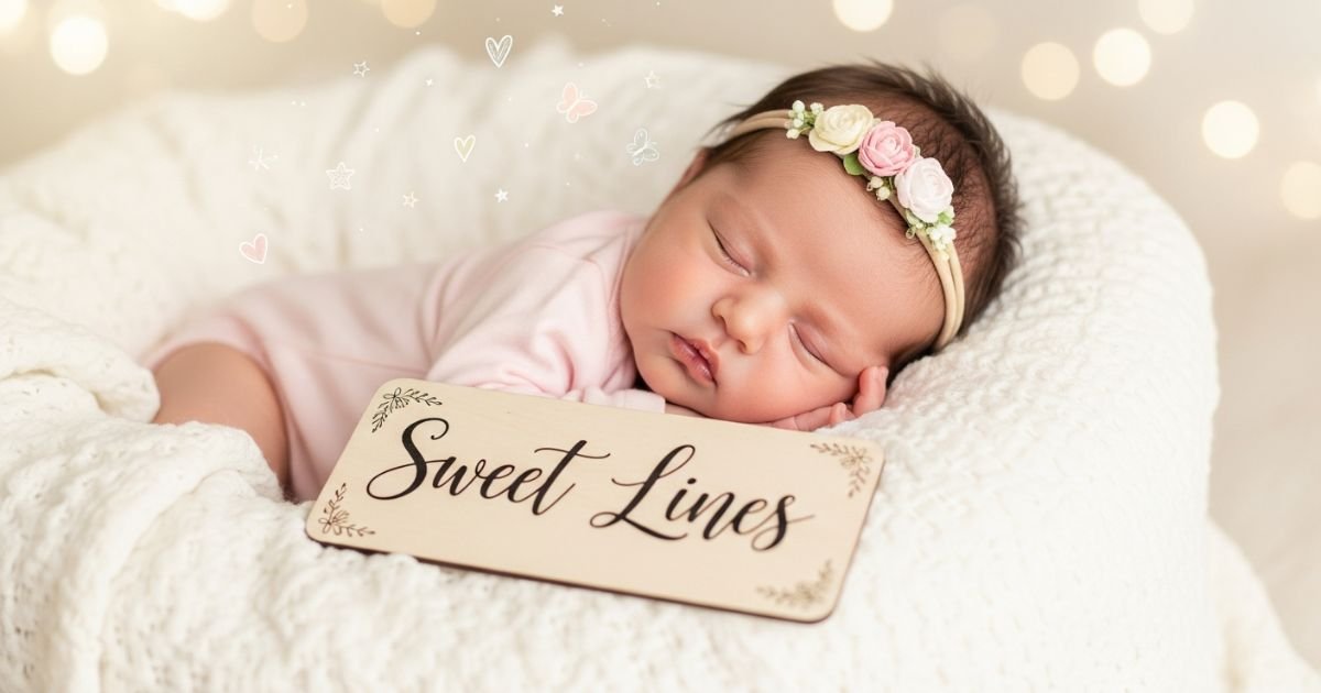 sweet-lines-for-baby-girls-first-pictures