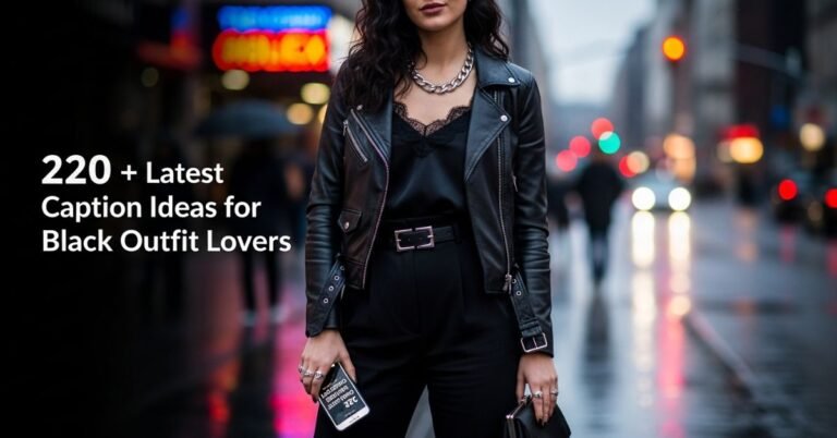Caption for Black Outfit