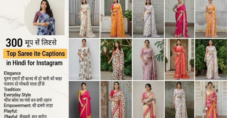 Saree Caption in Hindi for Instagram