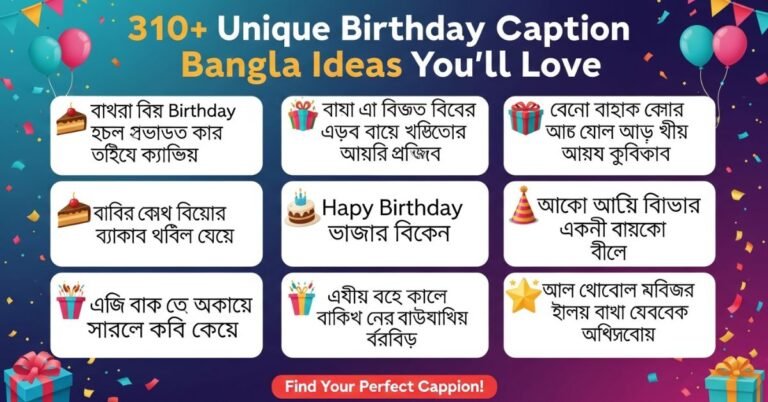 Birthday Caption Bangla