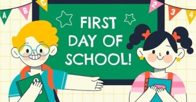 First Day School Caption