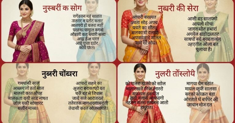 Nauvari Saree Caption for Instagram in Marathi