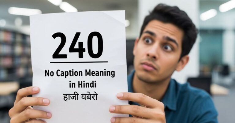 No Caption Meaning in Hindi
