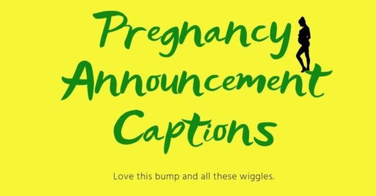 Pregnancy Announcement Captions